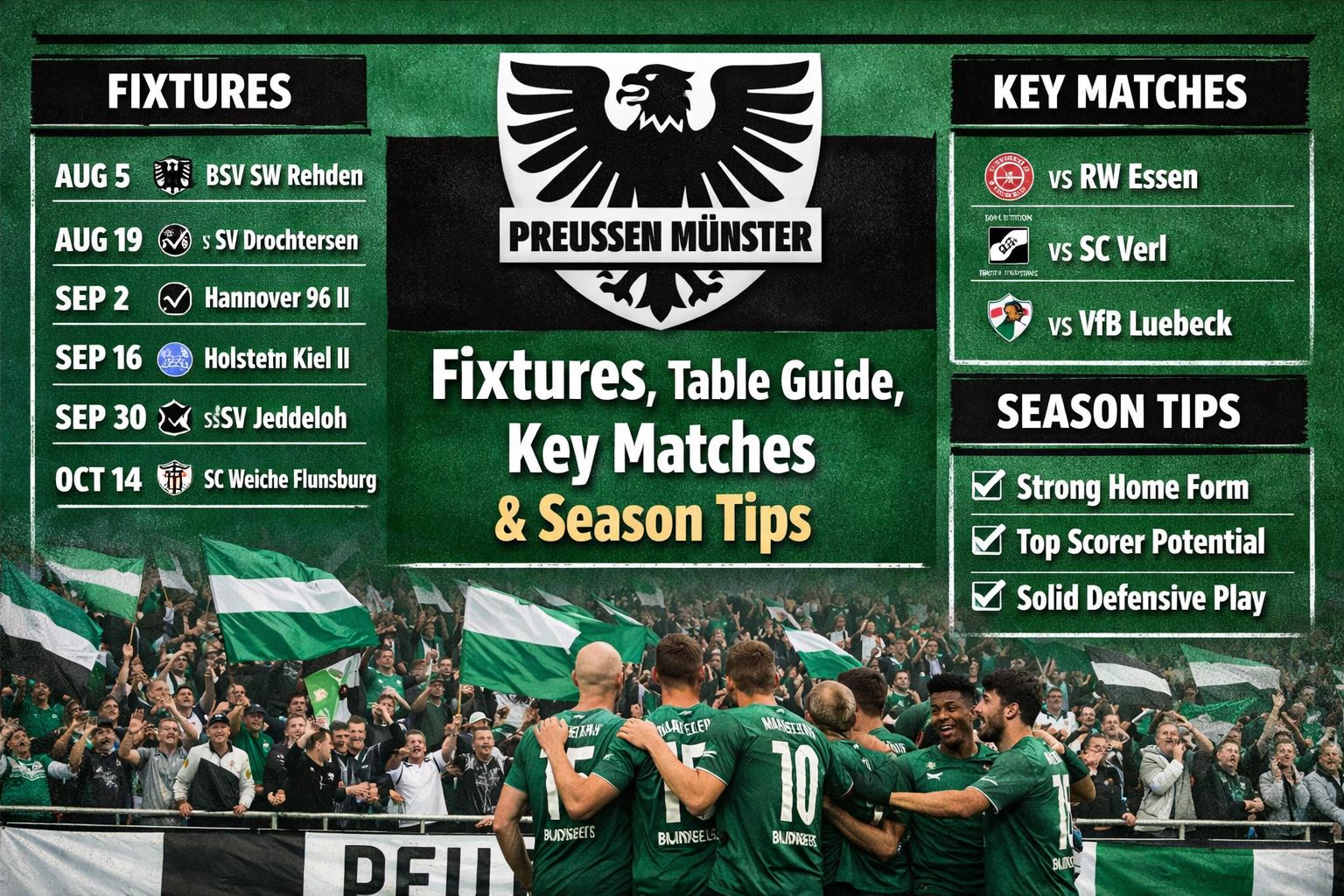 Preussen-Muenster themed match guide hero image